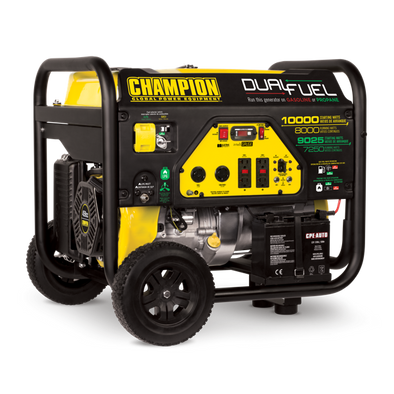Champion Model: 100297 8000-Watt Dual Fuel Portable Generator with Electric Start