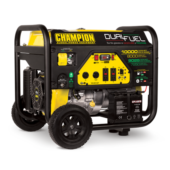 Champion Model: 100297 8000-Watt Dual Fuel Portable Generator with Electric Start