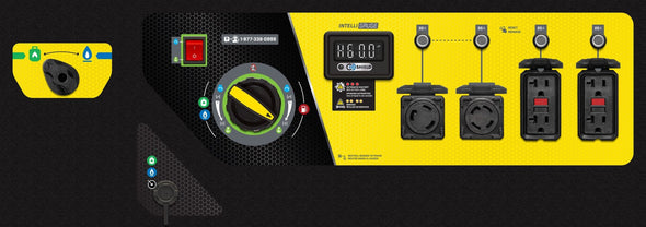 Champion 100416 10,000/8,000-Watt Electric Start Gasoline Propane and Natural Gas Tri-Fuel Portable Generator with NG and LPG Hoses