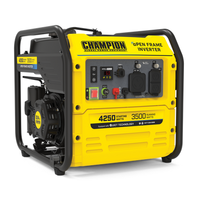 Champion Model: 200955 4250-Watt RV Ready Open Frame Inverter Generator with Quiet Technology