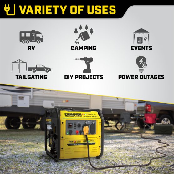 Champion Model: 200977 3500/4250W Dual Fuel Digital Hybrid Open Frame Inverter