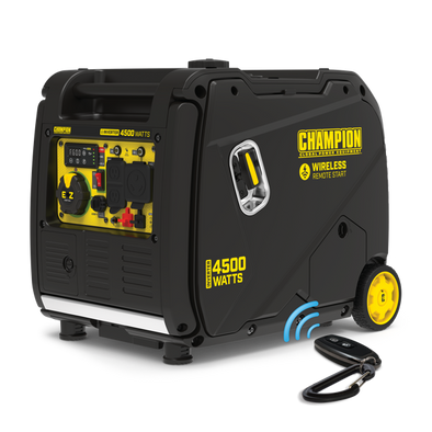 Champion Model: 200990 4500-Watt Wireless Remote Start Inverter Generator with Quiet Technology