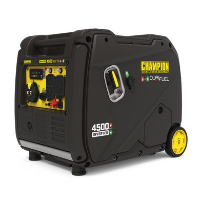 Champion Model: 200991 4500-Watt Portable Dual Fuel Inverter Generator with Quiet Technology  Electric Start