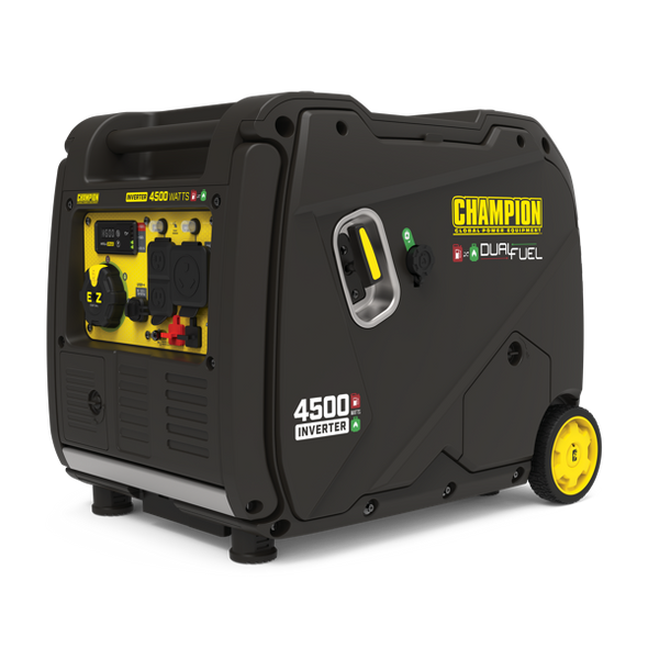 Champion Model: 200991 4500-Watt Portable Dual Fuel Inverter Generator with Quiet Technology  Electric Start