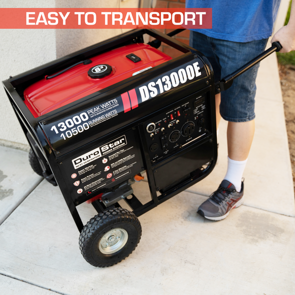 DuroStar DS13000E 13,000-Watt 500cc Portable Gas Electric Start Generator