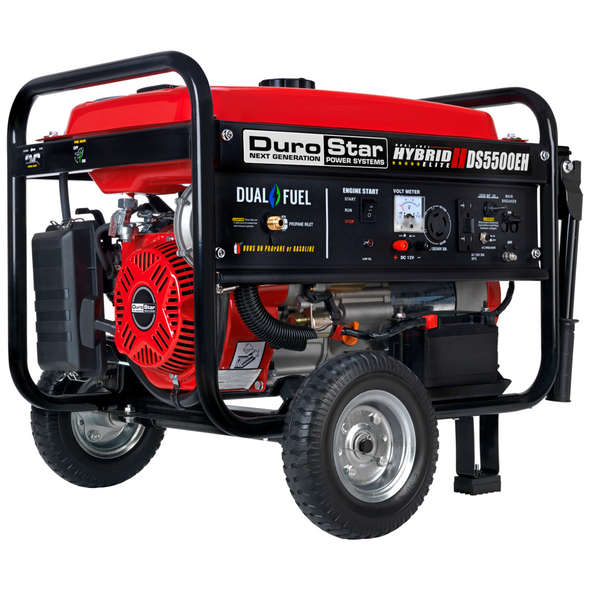 DuroStar DS5500EH 5500-Watt 224cc Electric Start Dual Fuel Hybrid Portable Generator