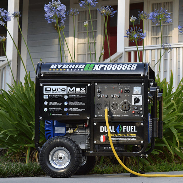 DuroMax XP10000EH 10,000-Watt 439cc Electric Start Dual Fuel Hybrid Portable Generator