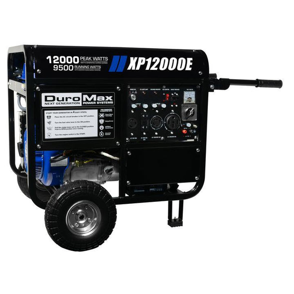 DuroMax XP12000E 12,000-Watt 18 HP Portable Gas Generator
