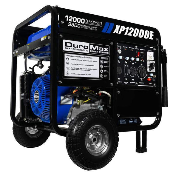 DuroMax XP12000E 12,000-Watt 18 HP Portable Gas Generator
