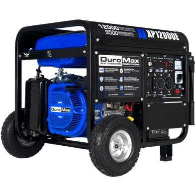 DuroMax XP12000E 12,000-Watt 18 HP Portable Gas Generator