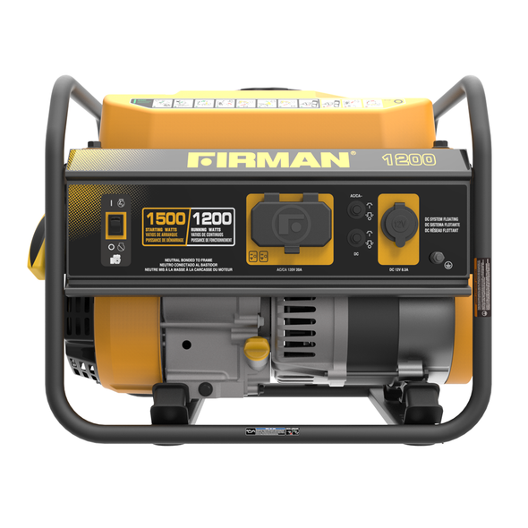 FIRMAN P01201 1500/1200 Watt Recoil Start Gas Portable Generator CARB and cETL Certified