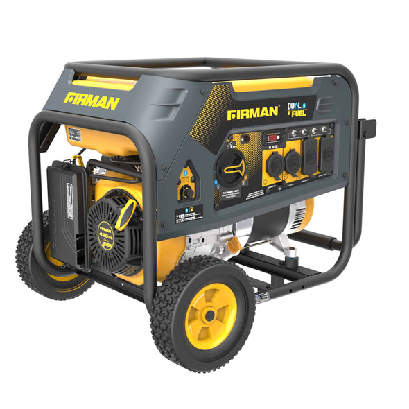 FIRMAN Model: H05752 7100/5700 Watt Dual Fuel Recoil Start Generator, Carb
