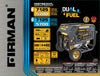 FIRMAN Model: H05752 7100/5700 Watt Dual Fuel Recoil Start Generator, Carb