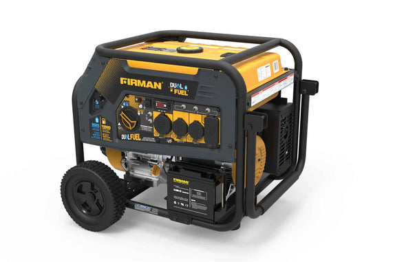 FIRMAN H08051 10000/8000: GAS 9050/7250: LPG Watt 50A 120/240V Electric Start Gas or Propane Dual Fuel Portable Generator Free Cord