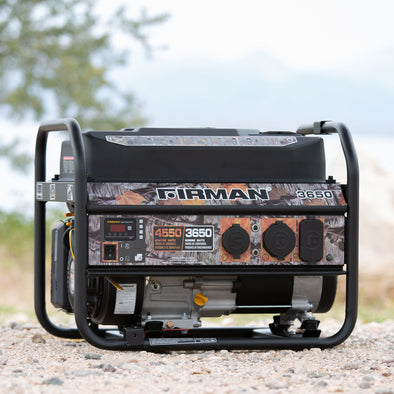 FIRMAN P03609 4550/3650 Watt Recoil Start Gas Portable Generator cETL Certified With Camo Print