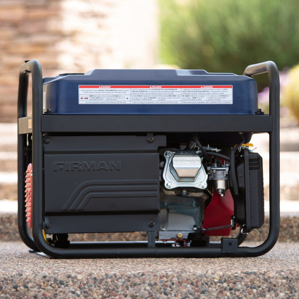 Firman P03618 Recoil Start Gas Portable Generator 4550/ 3650 Watts With Stars and Stripes