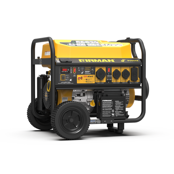 FIRMAN P08008 Gas Portable Generator 10000w Remote Start 120/240v With Co Alert