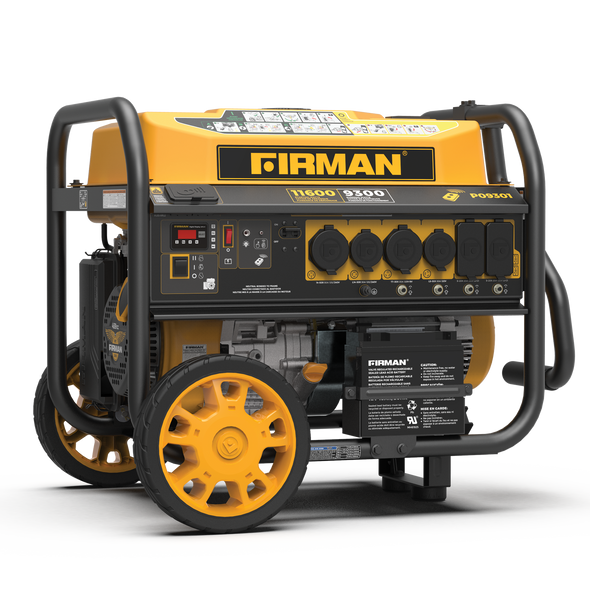 FIRMAN Model P09301 11600/9300 Remote Start Gas Portable Generator Electronic Fuel Injection. EPA & Carb Certified