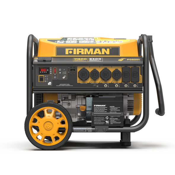 FIRMAN Model P09301 11600/9300 Remote Start Gas Portable Generator Electronic Fuel Injection. EPA & Carb Certified
