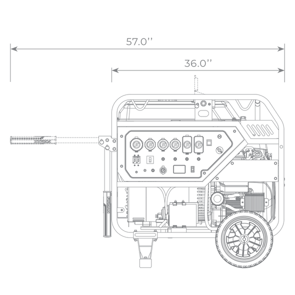 FIRMAN Model: P12001 15000/12000 Watt 50a Electric Start Gas Generator