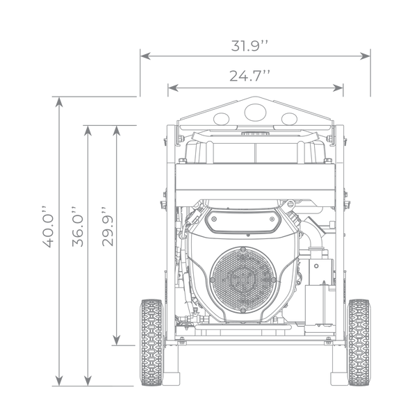 FIRMAN Model: P12001 15000/12000 Watt 50a Electric Start Gas Generator