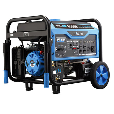 Pulsar PG10000B16 DUAL-FUEL Generator 10,000W Peak 8000W Rated (Gasoline)/ 9,000W Peak 7,000W Rated (Propane) w/ Electric Start, Carb