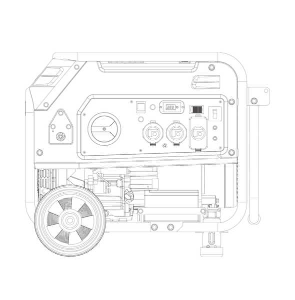 FIRMAN T04073 Tri-Fuel Portable 4000W Generator with CO ALERT