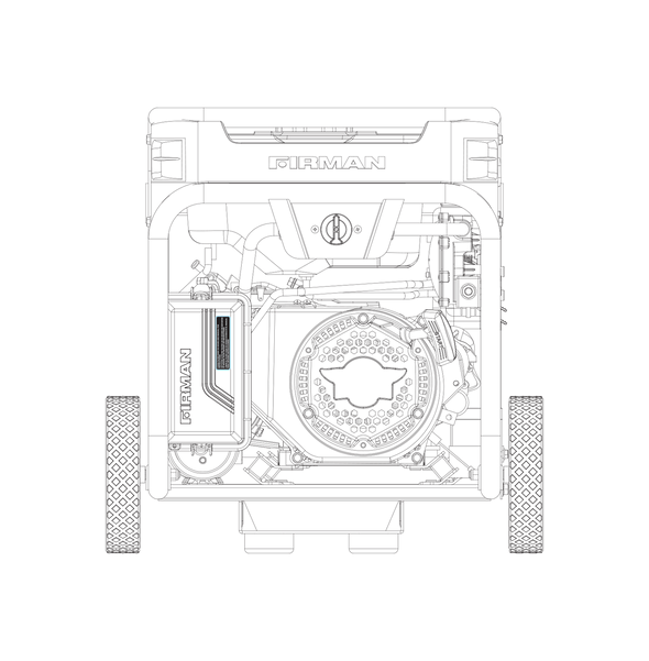 FIRMAN T04073 Tri-Fuel Portable 4000W Generator with CO ALERT