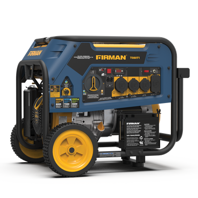 FIRMAN T08071 10000/8000w Tri Fuel Electric Start Portable Generator Plus a Free Cord