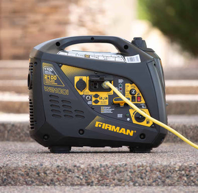Firman W01781 2100/1700 Watt Recoil Start Gas Portable Inverter Generator