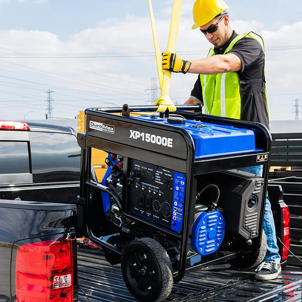 DuroMax XP15000E V-Twin Gas-Powered Electric Start Portable Generator