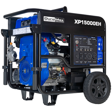 DuroMax XP15000E V-Twin Gas-Powered Electric Start Portable Generator