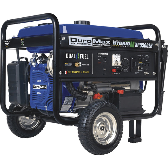 DuroMax XP5500EH 5000-Watt Electric Start Dual Fuel Hybrid Portable Generator