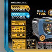 FIRMAN WH03041 3300/3000W  Dual Fuel Inverter Portable Generator Parallel Ready CARB and cETL Certified