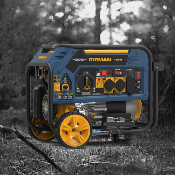 FIRMAN T04073 Tri-Fuel Portable 4000W Generator with CO ALERT
