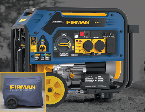 FIRMAN T04073 Tri-Fuel Portable 4000W Generator with CO ALERT