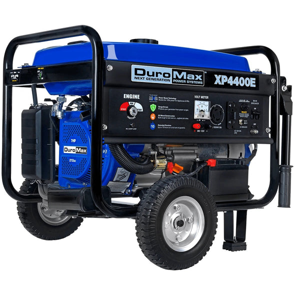 DuroMax XP4400E 4,400-Watt 7 HP RV Grade Gas Generator w/ Electric Start and Wheel Kit